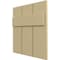 Ekena Millwork 12"W x 12"H True Fit PVC Joined Board-n-Batten Shutters Sample, Natural Twine SAMPLE-TFPBBNT - alternate 3